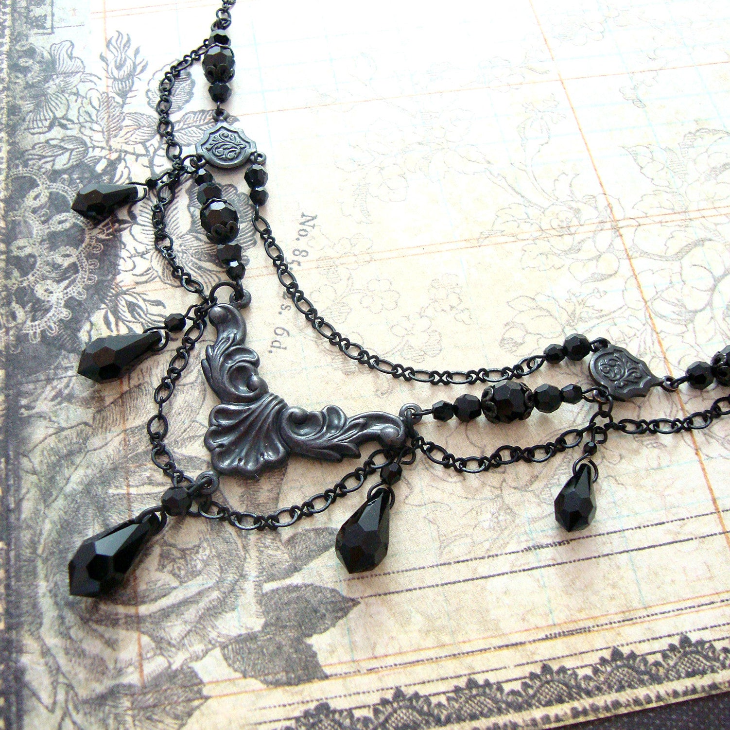 Victorian hot sale mourning necklace