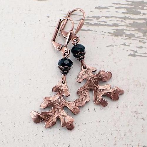 Antique on sale copper earrings